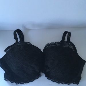 NWT Victoria's Secret Lace Bra Black 38C